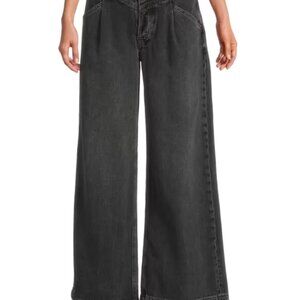 **NWT** Free People Care Super Sweeper High Rise Wide Leg Jeans - We the Free
